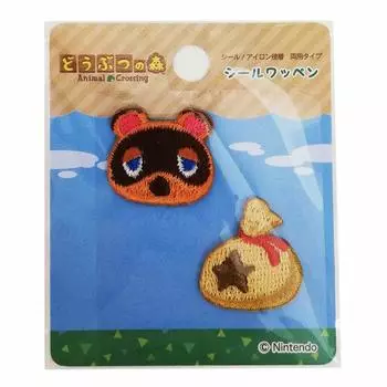 Наклейка Inagaki Clothes Animal Crossing Patch Adhesive Tanukichi ADS001/наклейка/утюг