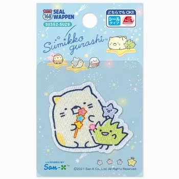 Наклейка Iroha ism Sumikko Gurashi, железная нашивка, звездное небо, прогулка SU352-SU29