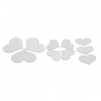 Наклейка Искусство Домашнее украшение Зеркальные наклейки на стену 10 шт./компл. Спальня Вечеринка Фреска Искусство One Size красный