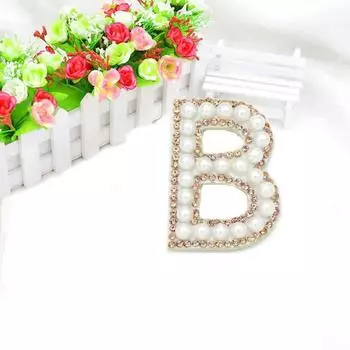 Наклейка из ткани с буквенным принтом, клейкая наклейка, английский золотой орнамент со стразами, украшение для одежды A