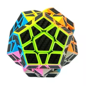 Наклейка из углеродного волокна Megaminxeds Magic Cube Puzzle 3x3 Megaminx Speed Cube Головоломка в подарок Развивающая игрушка для детей