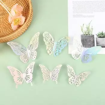 Наклейка Эффект Бабочки Наклейка Красивая Бабочка Украшение Дома