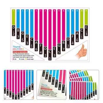 Наклейка Калимба для начинающих, обучающаяся весам Калимбы, ПВХ