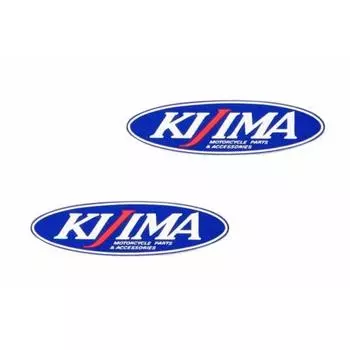 Наклейка Kijima Bike с логотипом Kijima, маленькая, 55 мм x 12 мм, синяя, 2 шт., 305-6560