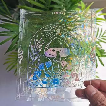 Наклейка «Ловцы солнца» наклейка на окно 3D Rainbow Maker Зеркальная наклейка Наклейка на стену Антистатическая ПВХ Стекло Художественные Декоративные наклейки