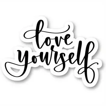 Наклейка «Люби себя» Вдохновляющие цитаты Наклейки 1pc