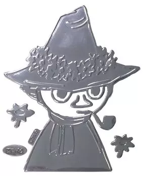 Наклейка Meiho Moomin Snufkin Emblem FS077, Серебристая,