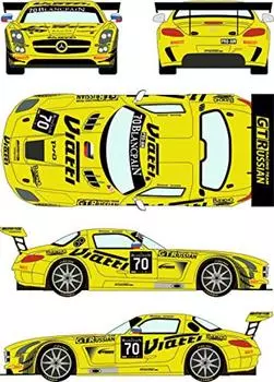Наклейка Mercedes SLS GT3 GT Lucian Racing Car 2015 BES Montaz 1/24 №70
