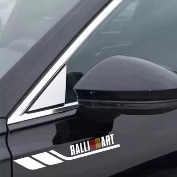 Наклейка Mitsubishi RALLI ART на кузов, крыло, дверь, боковое стекло, боковая юбка, эмблема, водонепроницаемая, термостойкая, скрывает царапины, улучшает внешний вид, классная (Гинхаку)