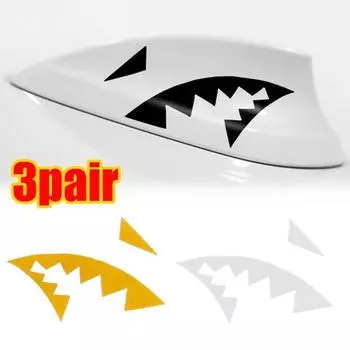 Наклейка на антенну в виде плавника акулы для автомобиля, модификация автостиля, самодельная виниловая наклейка на крышу автомобиля, антенна в виде хвостового плавника акулы, декоративная наклейка