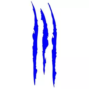 Наклейка на авто светоотражающая наклейка с когтями монстров красный