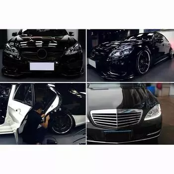 Наклейка на автомобиль 30x150 см, виниловая, водонепроницаемая, черная, сменные наклейки, устойчивые к ультрафиолетовому излучению, портативные, практичные CHINA