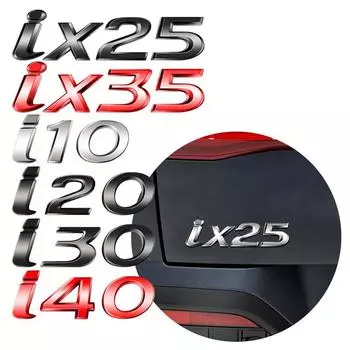 Наклейка на автомобиль для I30 I40 I10 I20 Ix25 Ix35 N Line глянцевая черная эмблема с буквами для украшения заднего багажника автомобильные аксессуары