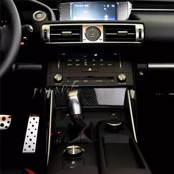 Наклейка на автомобиль Entral Control Circle из углеродного волокна 3D для Lexus IS250 300H, аксессуары для украшения салона автомобиля