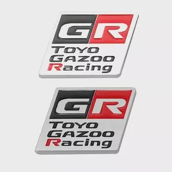 Наклейка на автомобиль GR Gazoo Racing Logo Badge Emblem Decal для GRMN 86 GR Sport RZ RC RS GR Наклейка Sticker белый