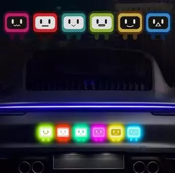 наклейка на автомобиль квадратный человек светоотражающая наклейка мотоцикл персонализированный креативный шлем покрытие царапин водонепроницаемый