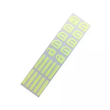 Наклейка на автомобиль Наклейка со светящимся переключателем окна двери автомобиля Ночные аксессуары для безопасности