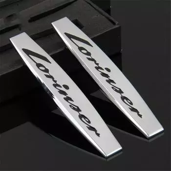 Наклейка на автомобильное крыло, эмблема, значок, автомобильные аксессуары для Lorinser, логотип для A W205 W221 E200 E300 C300 R320 GLA CLS CLA