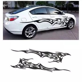 Наклейка на автомобиль с тотемом пламени (Правильно)