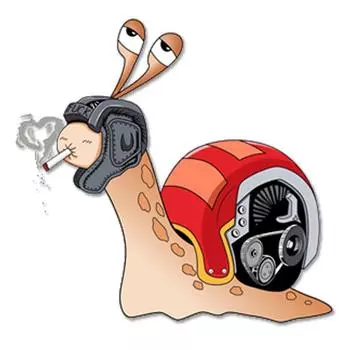 Наклейка на автомобиль «Улитка» Наклейки на окна автомобиля Наклейки на бампер Сумасшедшая улитка Водонепроницаемые наклейки Автомобильные наклейки Милый декор для автомобиля Мотокросс