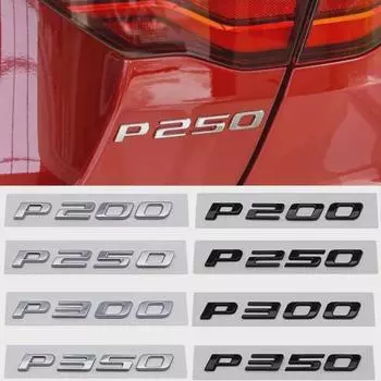 Наклейка на багажник автомобиля ABS для P200 P250 P300 P350 XF X260 XE Type F-Type S-Type F Pace XJ E-pace I-pace p200-Silver