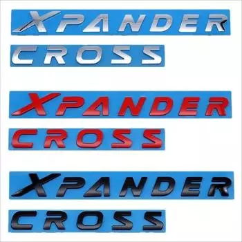 Наклейка на багажник автомобиля из АБС-пластика, эмблема для XPANDER CROSS, аксессуары для логотипа чёрный