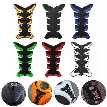 Наклейка на бак мотоцикла, водостойкая наклейка, защитная накладка на бак топливного масла для мотоцикла, самоклеящаяся крышка, резиновые наклейки синий