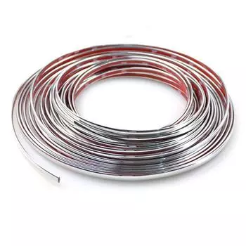 Наклейка на бампер, защитная накладка, хромированная накладка на автомобиль, декоративная накладка на дверь автомобиля, защитная накладка на дверь автомобиля 6MM X 3M