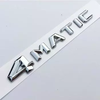 Наклейка на боковое крыло с 4 буквами и номерами Matic для W203 W210 W211 W204 ACES CLS CLK CLA Class серебряный