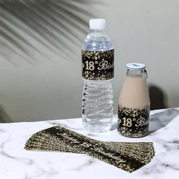 Наклейка на бутылку с надписью «Счастливые 18, 21, 30, 40, 50, 60 лет» для вечеринки по случаю дня рождения для взрослых