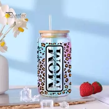 Наклейка на чашку DIY, обертка для чашки, переносная наклейка, мультяшные наклейки на бутылку воды для стеклянной мебели, керамики, кофейной чашки B