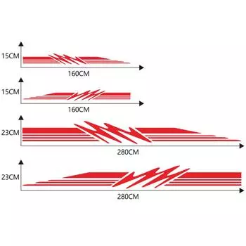 Наклейка на дом на колесах Караван Путешествие Трейлер Кемпер Ван Полосы Графические наклейки Наклейки на автомобиль Автомобиль красный