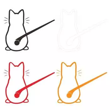 Наклейка на движущийся хвост автомобиля Наклейка на задний дворник автомобиля Наклейки на стеклоочистители автомобиля белый