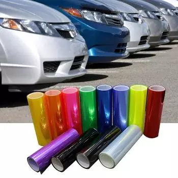 Наклейка на фару, задняя фара, без пузырьков, оттенок 30x60 см, наклейка для легкой упаковки автомобиля