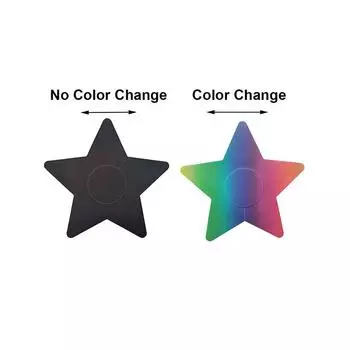 Наклейка на грудь бесшовная ультрафиолетовая обесцвечивание сексуальная молочная наклейка одноразовая звезда лазерная молочная наклейка температурно-чувствительная обесцвечивание грудь one size