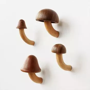 Наклейка на холодильник, доска объявлений, напоминание, деревянная наклейка на холодильник с грибами D