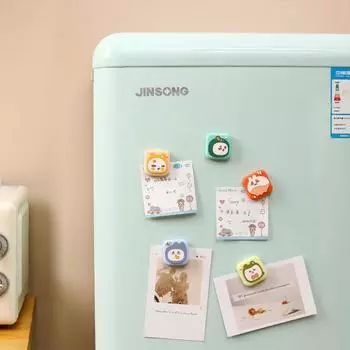 Наклейка на холодильник с изображением мультфильма 3D стерео смола сообщение магнитная домашняя кухня милое украшение креативный дизайн