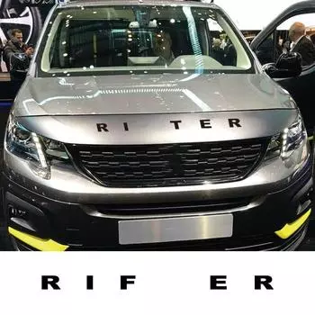 Наклейка на капот автомобиля для PEU + GEOT RIFT + ER, крышка двигателя в полоску, декор кузова, металлические наклейки, внешние аксессуары чёрный