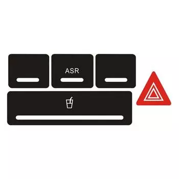 Наклейка на кнопку фары автомобиля для ремонта A3 8P 2004-2008 Radio Clima ESP Наклейки на кнопку фары изношенные наклейки на ручку переключателя CHINA