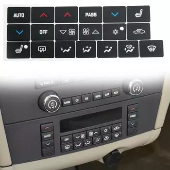 Наклейка на кнопку кондиционера автомобиля для Buick Lacrosse 2005-2009 Наклейка на кнопку панели приборов Детали интерьера CHINA