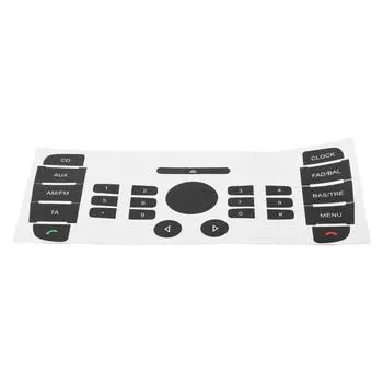 Наклейка на кнопку ремонта наклейка на автозапчасти черный высококачественный винил простая установка для Ford для Mondeo CHINA