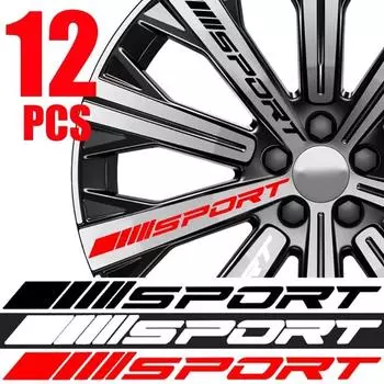 Наклейка на колесо автомобиля, автомобильные диски, спортивные гоночные наклейки, универсальная наклейка на автомобиль, модификация, украшение на колесо грузовика, мотоцикла
