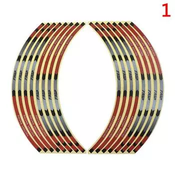 Наклейка на колесо мотоцикла, обод, светоотражающая наклейка, виниловая лента 17 дюймов, 18 дюймов в полоску 1