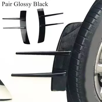 Наклейка на крыло автомобиля Акулий плавник Значок Капот Стайлинг автомобиля Глянцевый черный