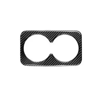 Наклейка на крышку держателя стакана для воды из углеродного волокна из нержавеющей стали для Cadillac XT5 016-19, аксессуары для стайлинга автомобиля чёрный