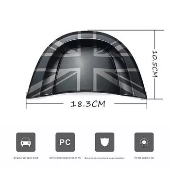 Наклейка на крышку лампы для чтения салона автомобиля Black Flag для MINI Cooper Clubman F54 F55 F56 F60 Countryman Аксессуары красный