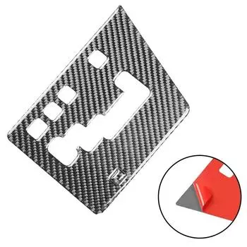 Наклейка на крышку рычага переключения передач автомобиля из углеродного волокна для Dodge Challenger 2008-2014, наклейка на панель коробки передач, аксессуары для салона автомобиля CHINA