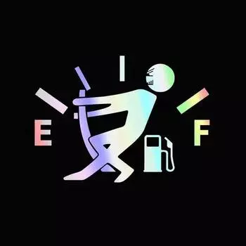 Наклейка на крышку топливного бака, водонепроницаемая, отрывная, забавная, персонализированная, светоотражающая, автомобильная наклейка, 1 шт.