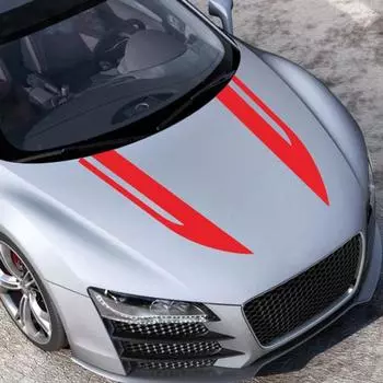 Наклейка на кузов автомобиля, солнцезащитная, устойчивая к царапинам, экологически чистая полоса, виниловая спортивная наклейка для внедорожника чёрный