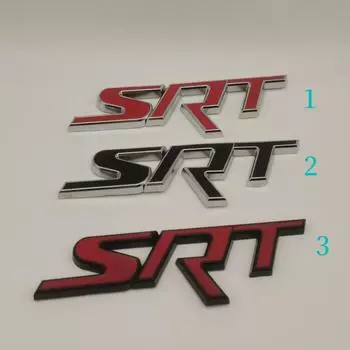 Наклейка на кузов автомобиля SRT на задний багажник, значок-наклейка style 1